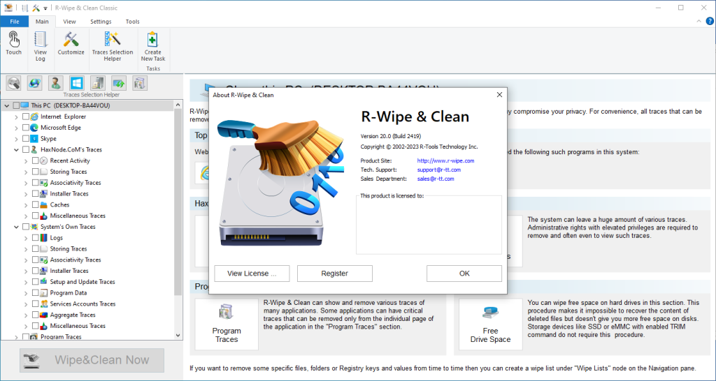 Download R-Wipe & Clean v20.0.2445