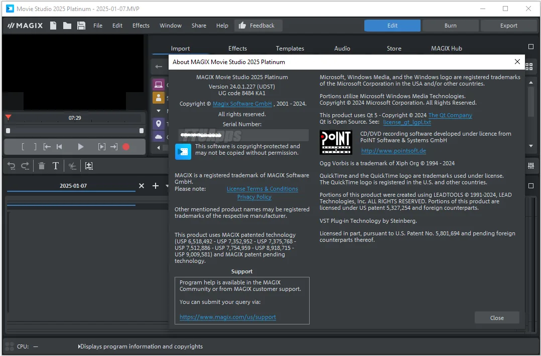 MAGIX Movie Studio 2025 Platinum v24.0.1.227 (x64) Multilingual Portable