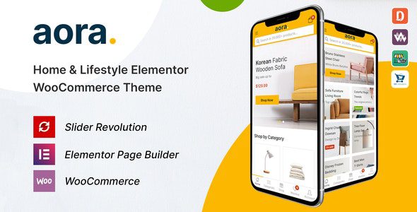 Aora 1.3.2 - Home & Lifestyle Elementor WooCommerce Theme