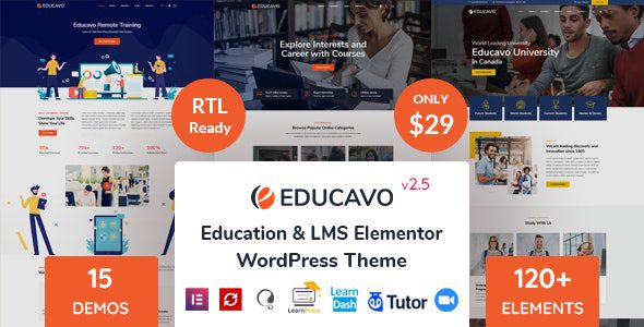 Educavo 3.1.9 - Education WordPress Theme Educavo 3.1.9 - Education WordPress Theme