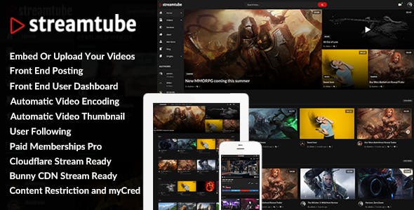 StreamTube 3.0.34 - Video Streaming WordPress Theme StreamTube 3.0.34 - Video Streaming WordPress Theme